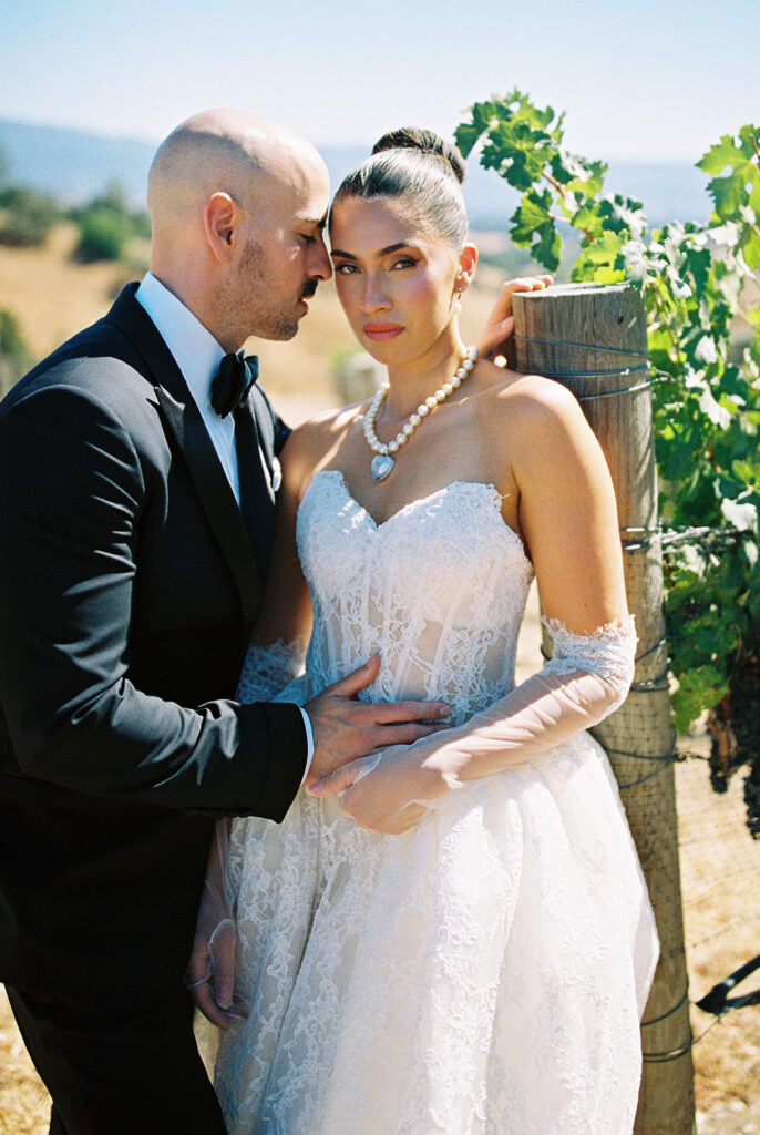 Bride and Groom Photographed Santa Inez