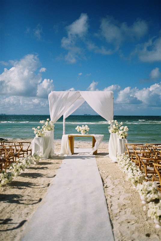 Cancun Mexico Beach Ceremony