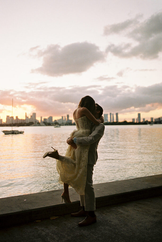 Sunset Miami Beach Engagement Session 