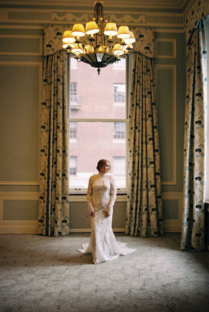 Bride Getting ready portraits Union Club Cleveland Ohio