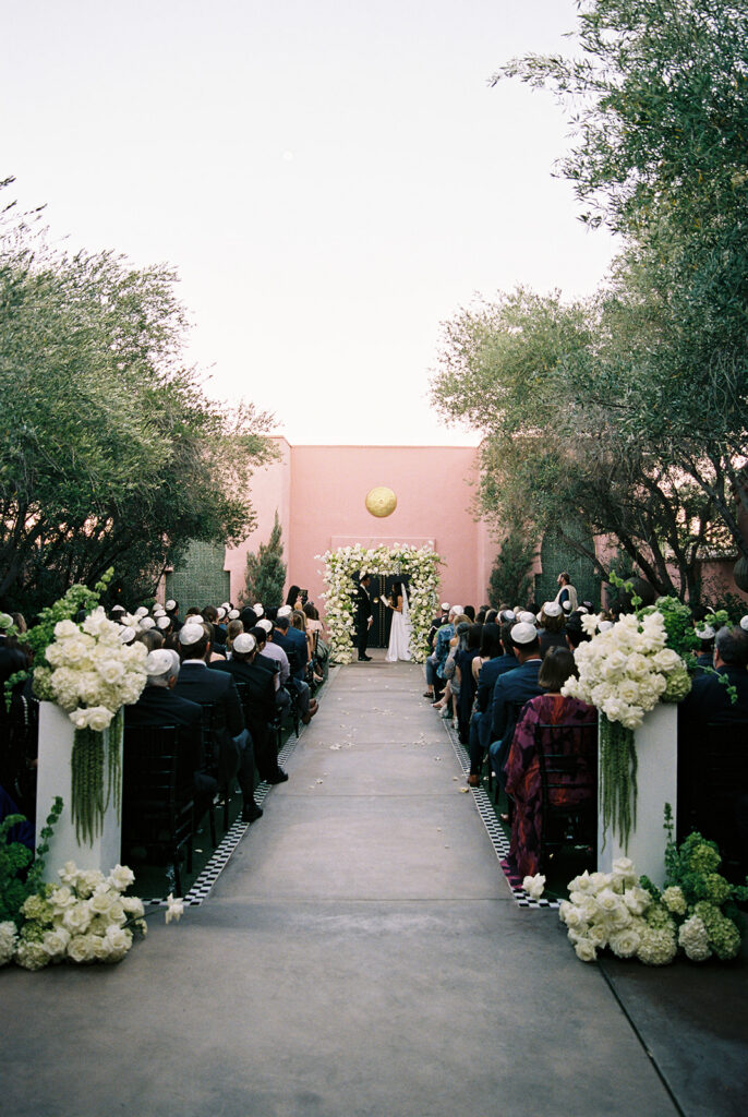Wedding Ceremony at Sands Hotel Palm Springs