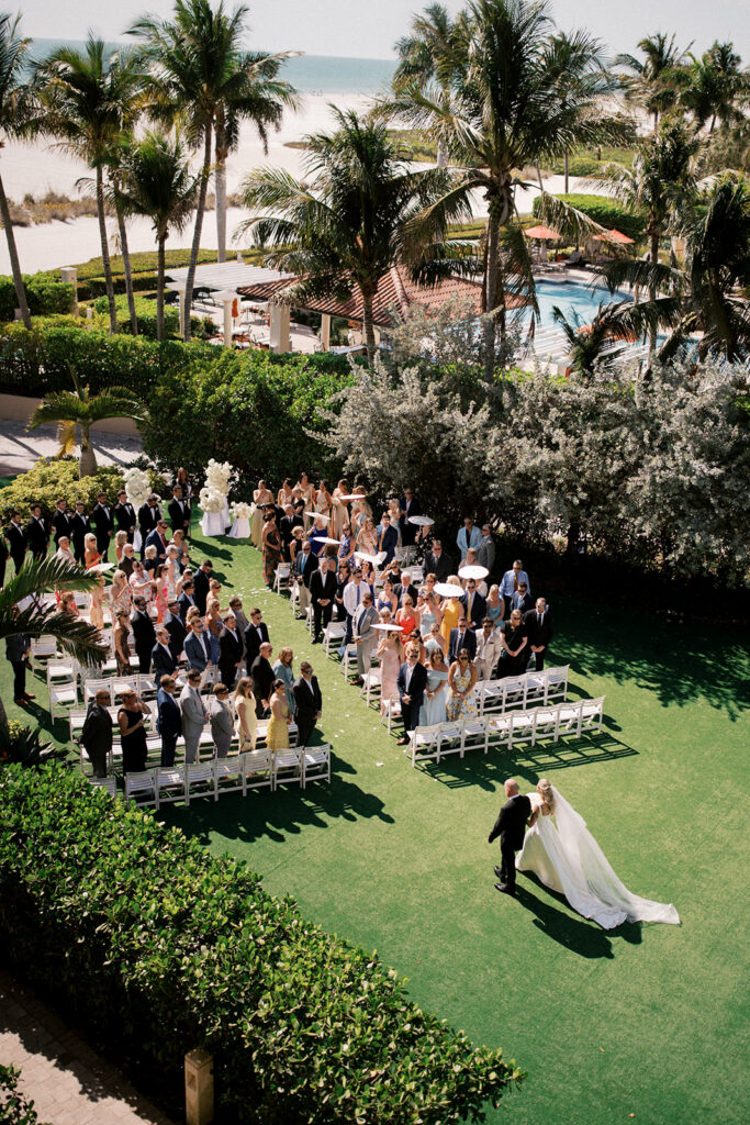 Outdoor Wedding Ceremony JW Marriott Marco Island